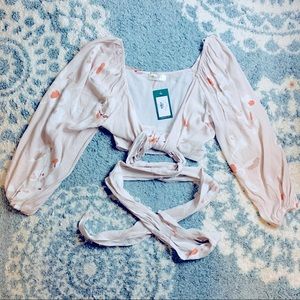 Mahina Floral Tie Top